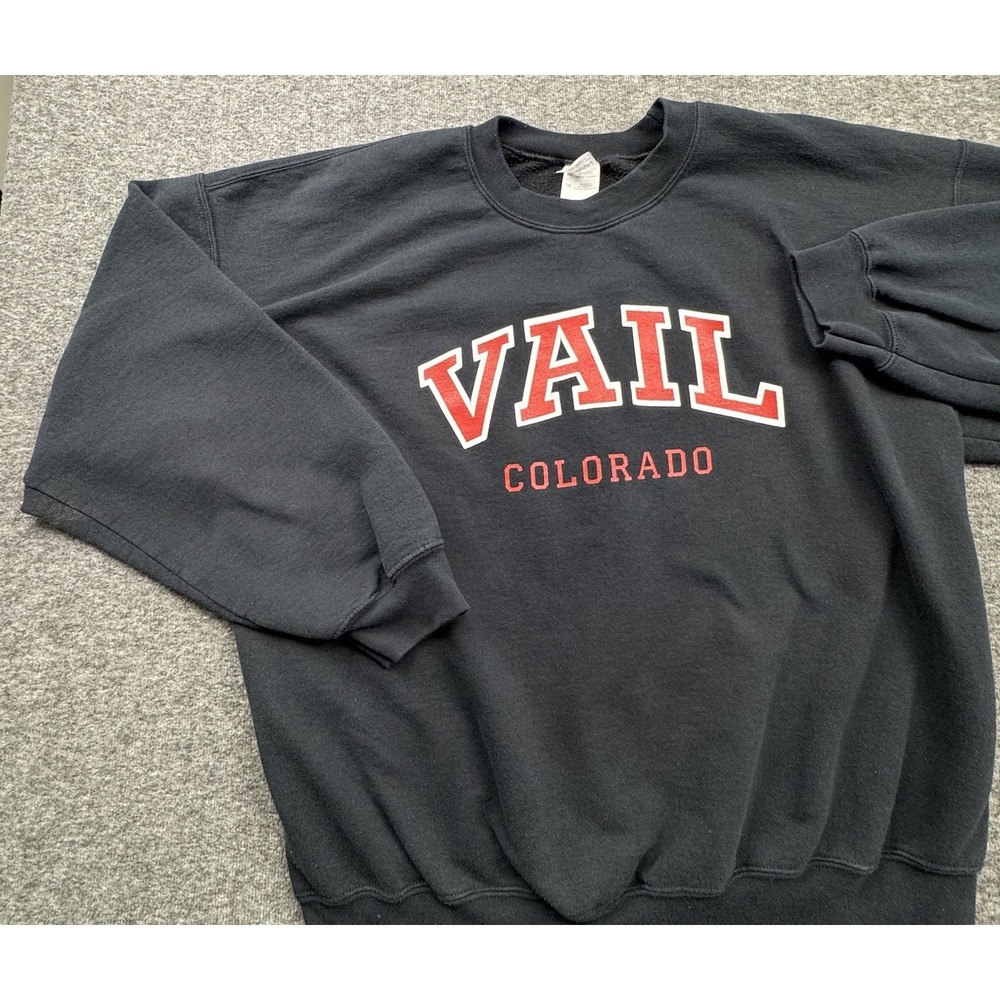 Vail‎ Colorado Ski Crewneck XL Sweatshirt Pullover Retro Vibe Snowboard Epic